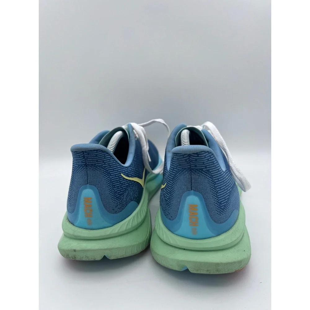 Hoka Mach 6 Mens‎ Running Shoes Blue Green Athletic Sneakers 1147790 DDW Sz 11.5